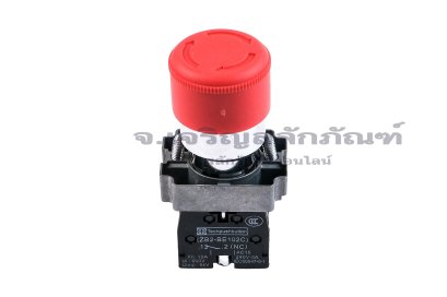 [E] ปุ่มหยุดฉุกเฉินหัวเห็ด รุ่น XB2-BS442 ปุ่มสีแดง